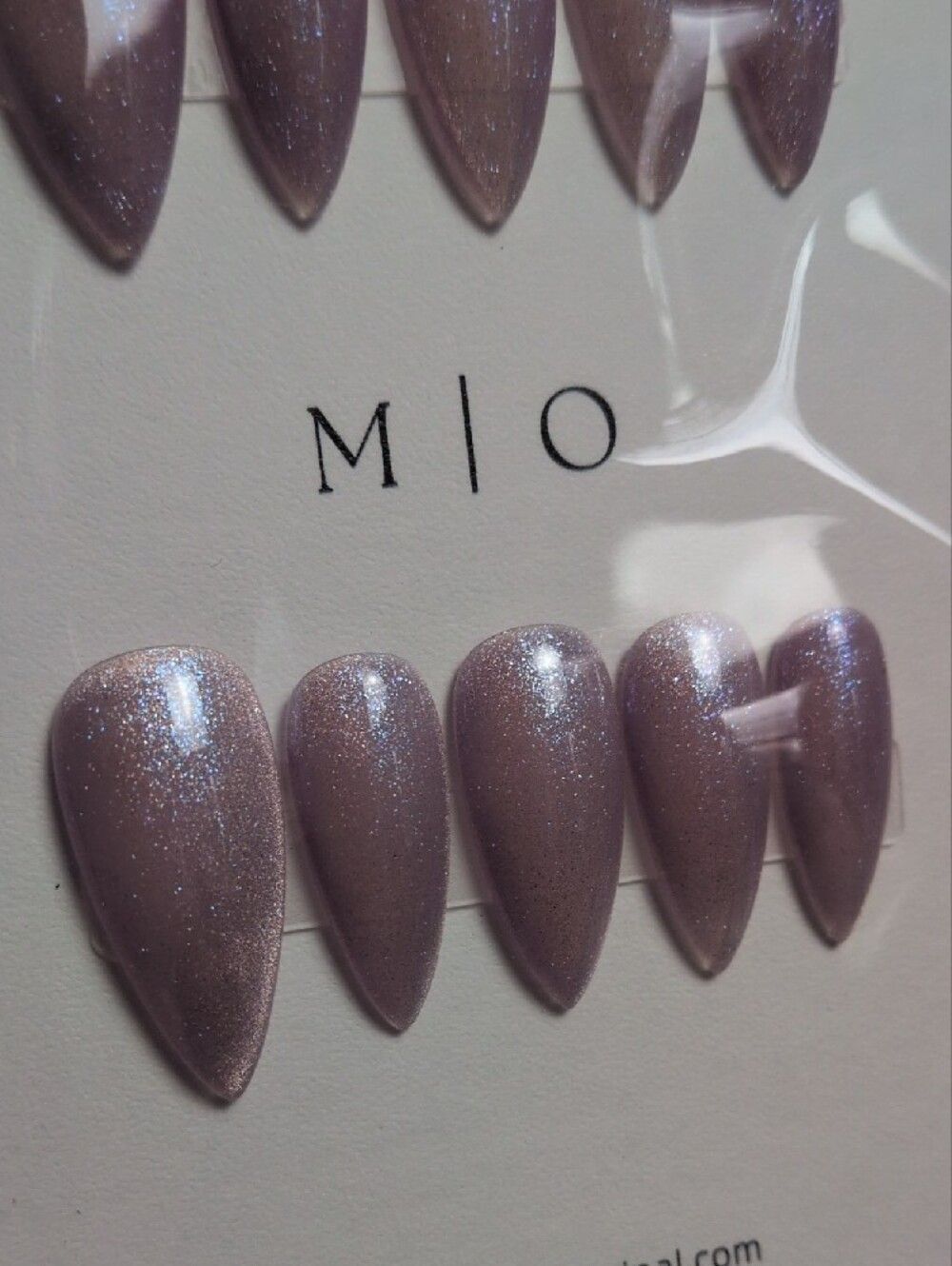 💜 Light Purple with Periwinkle Glitter Press-ons 💜